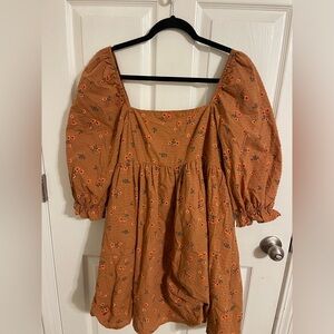Altar'd State Rust Floral Dress